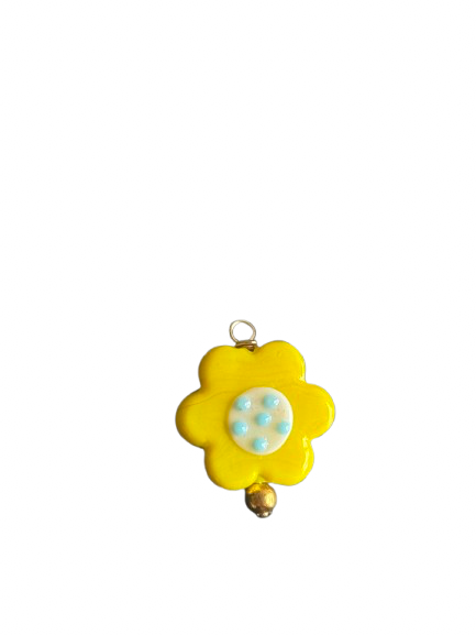 Yellow Daisy Charm