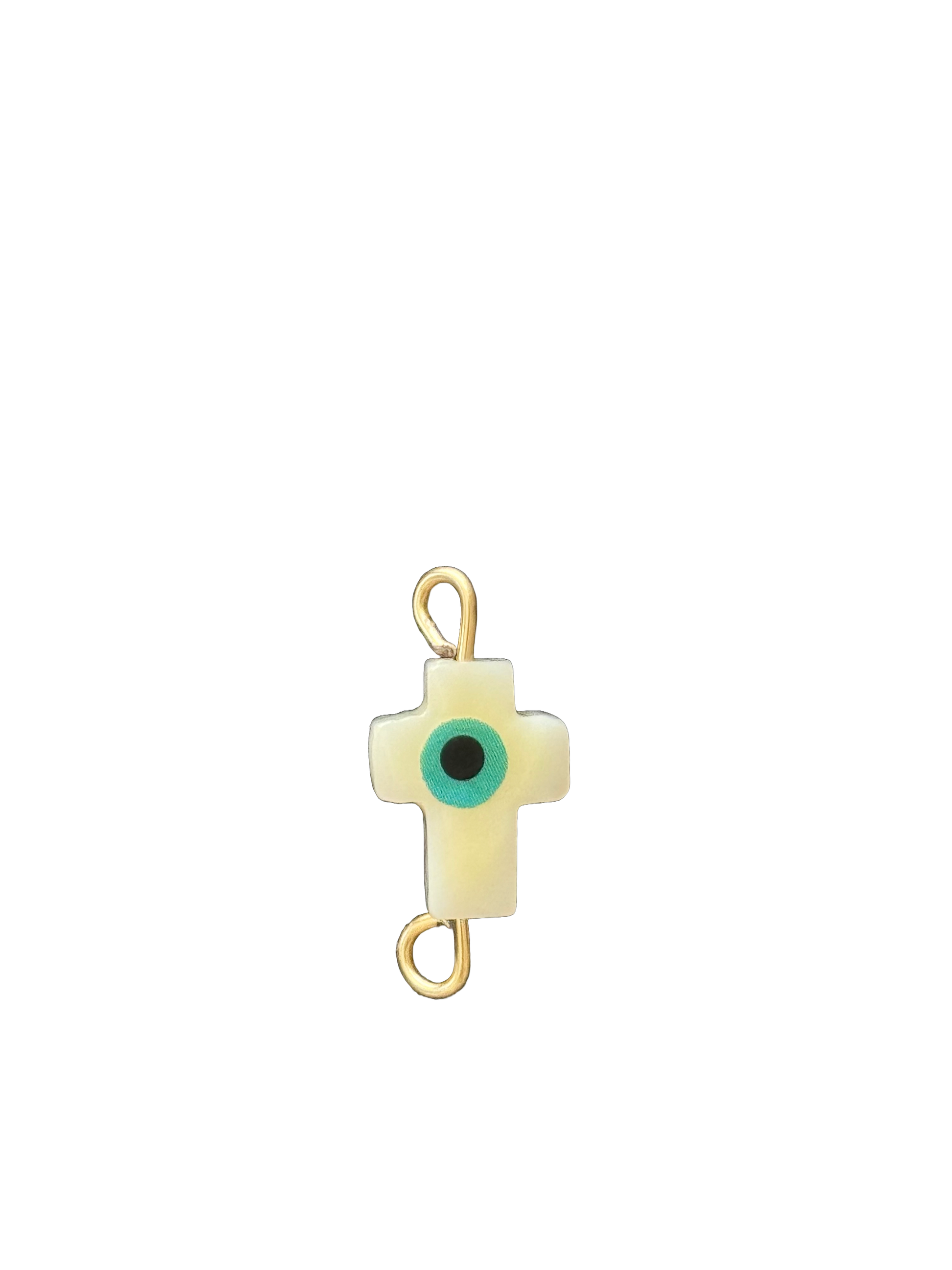 Cruz con Ojo Turco Charm