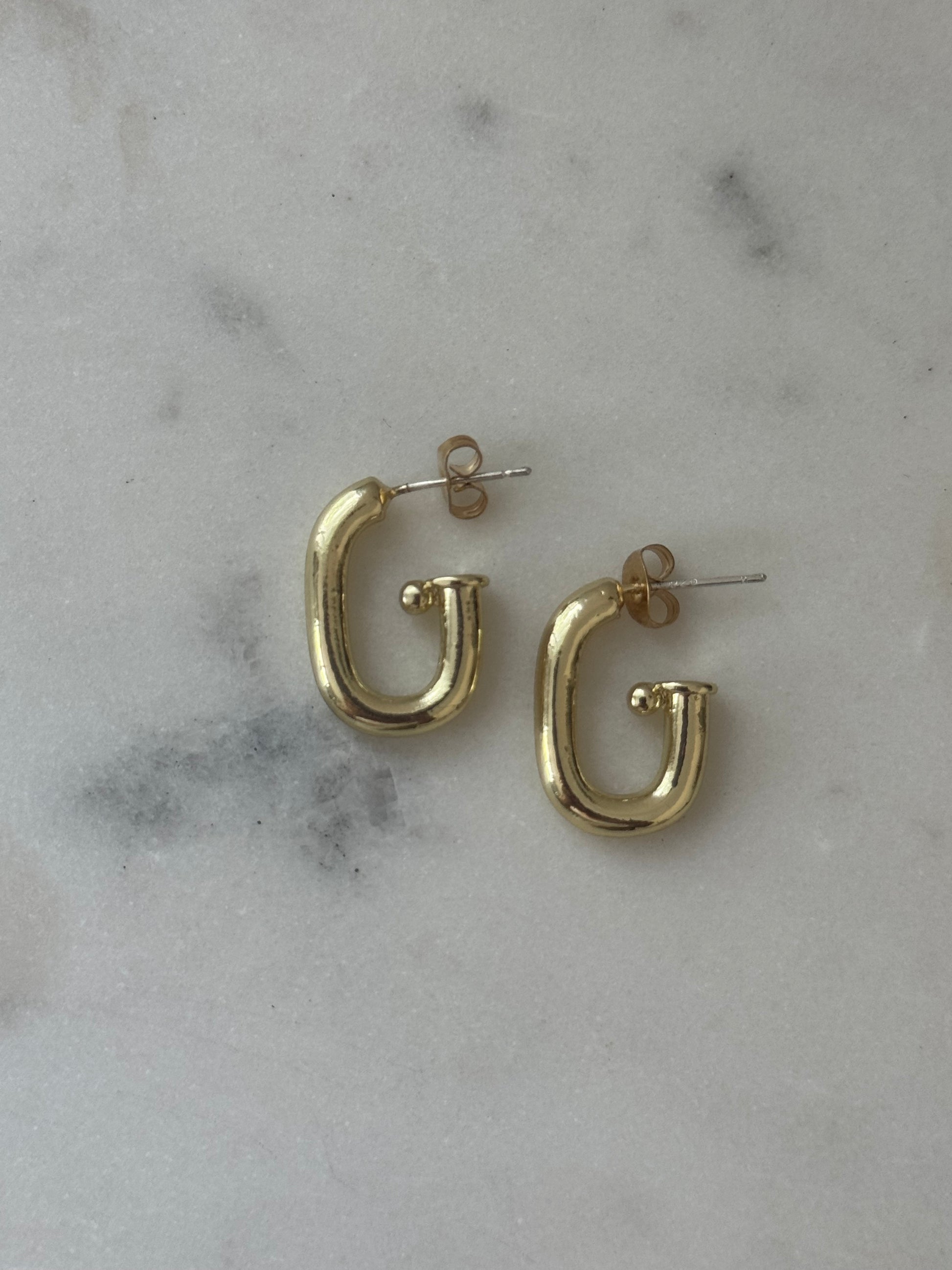 Golden Semi Hoops