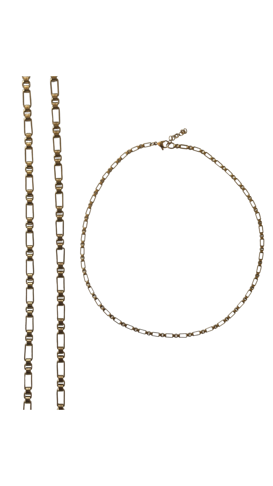 Opal Charm Necklace Chain