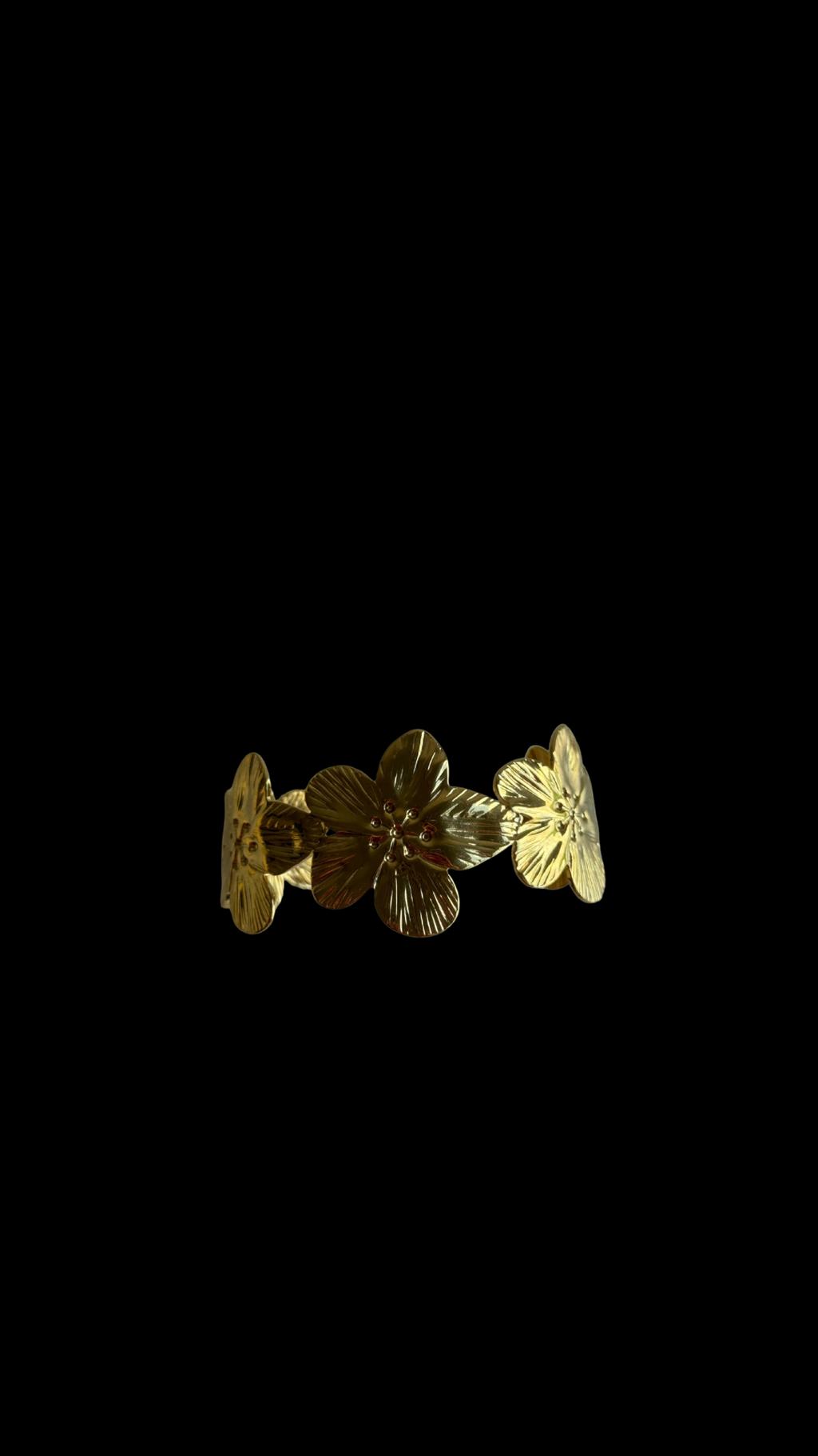 Celine Flower Chunky Bangle