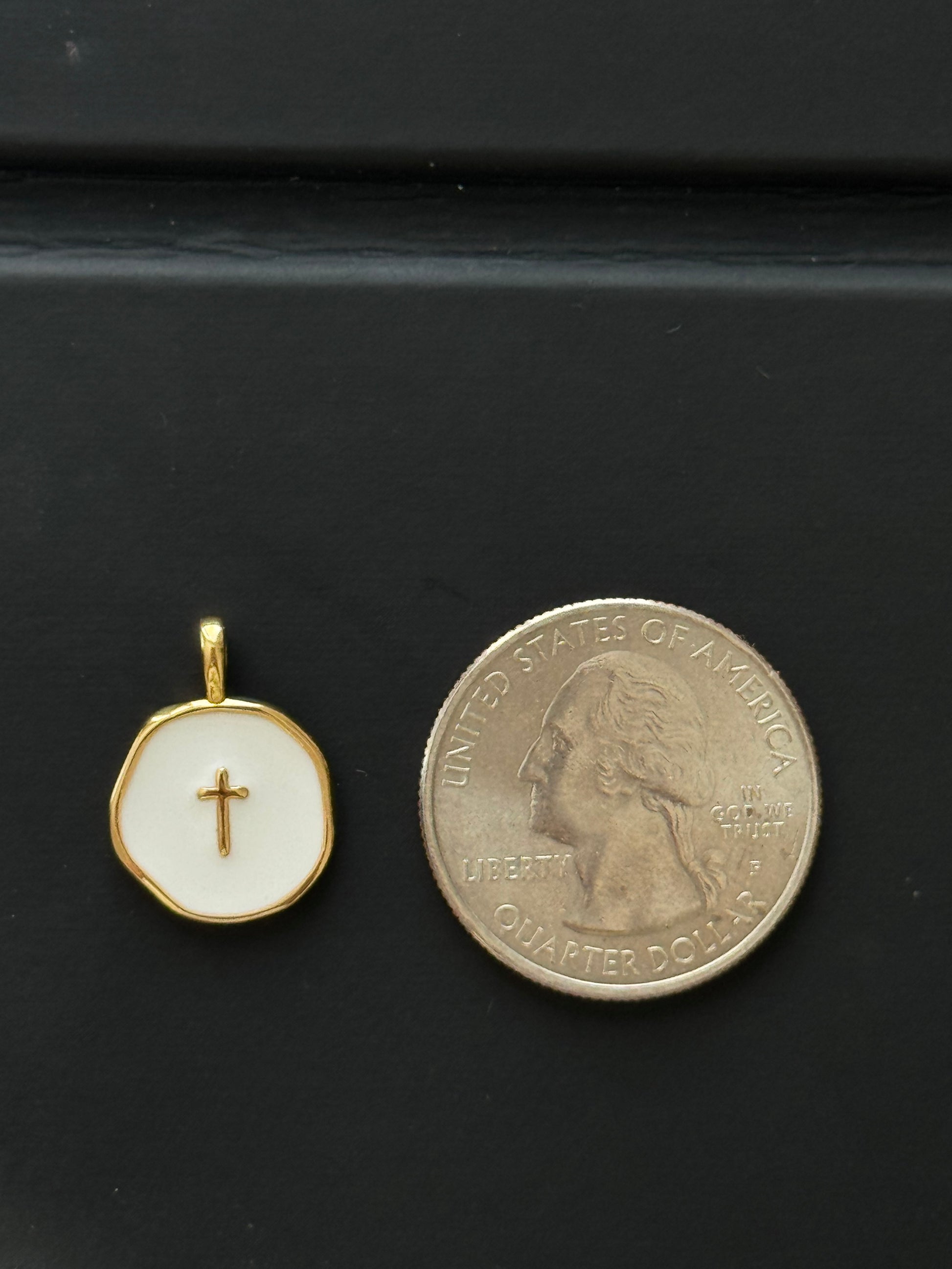 Cross Tag Charm