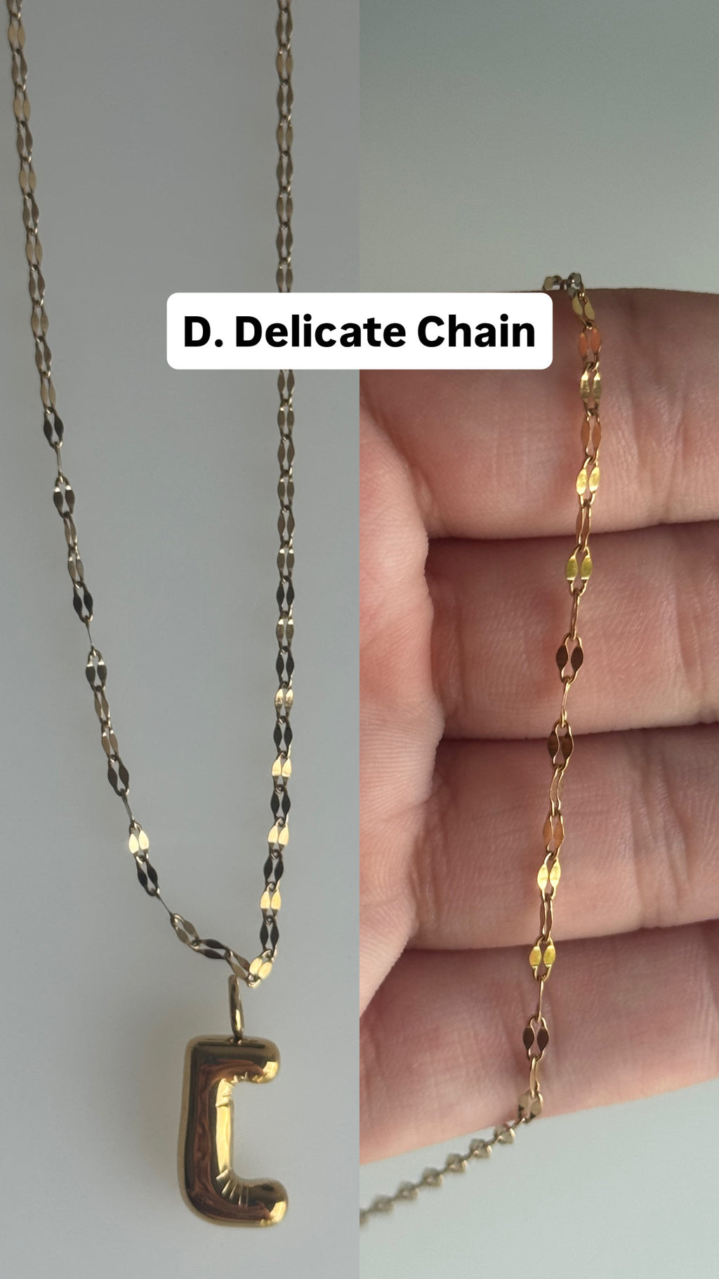 Make Your Own (3) Initial Bubbles Necklace