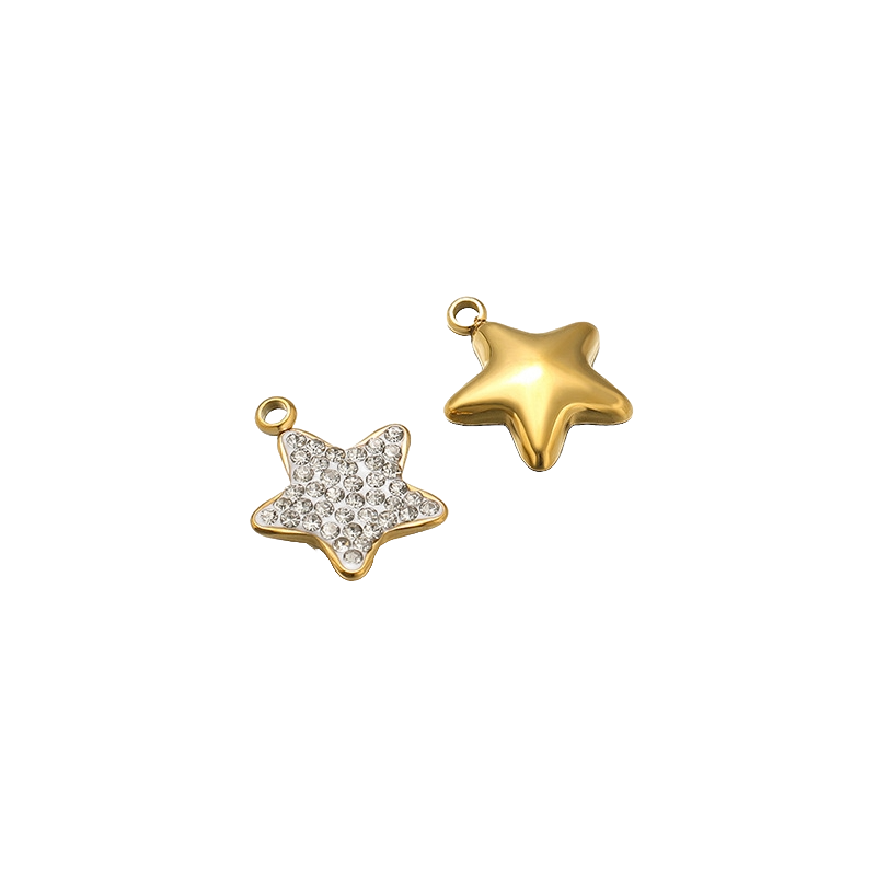 WHITE STAR CHARM