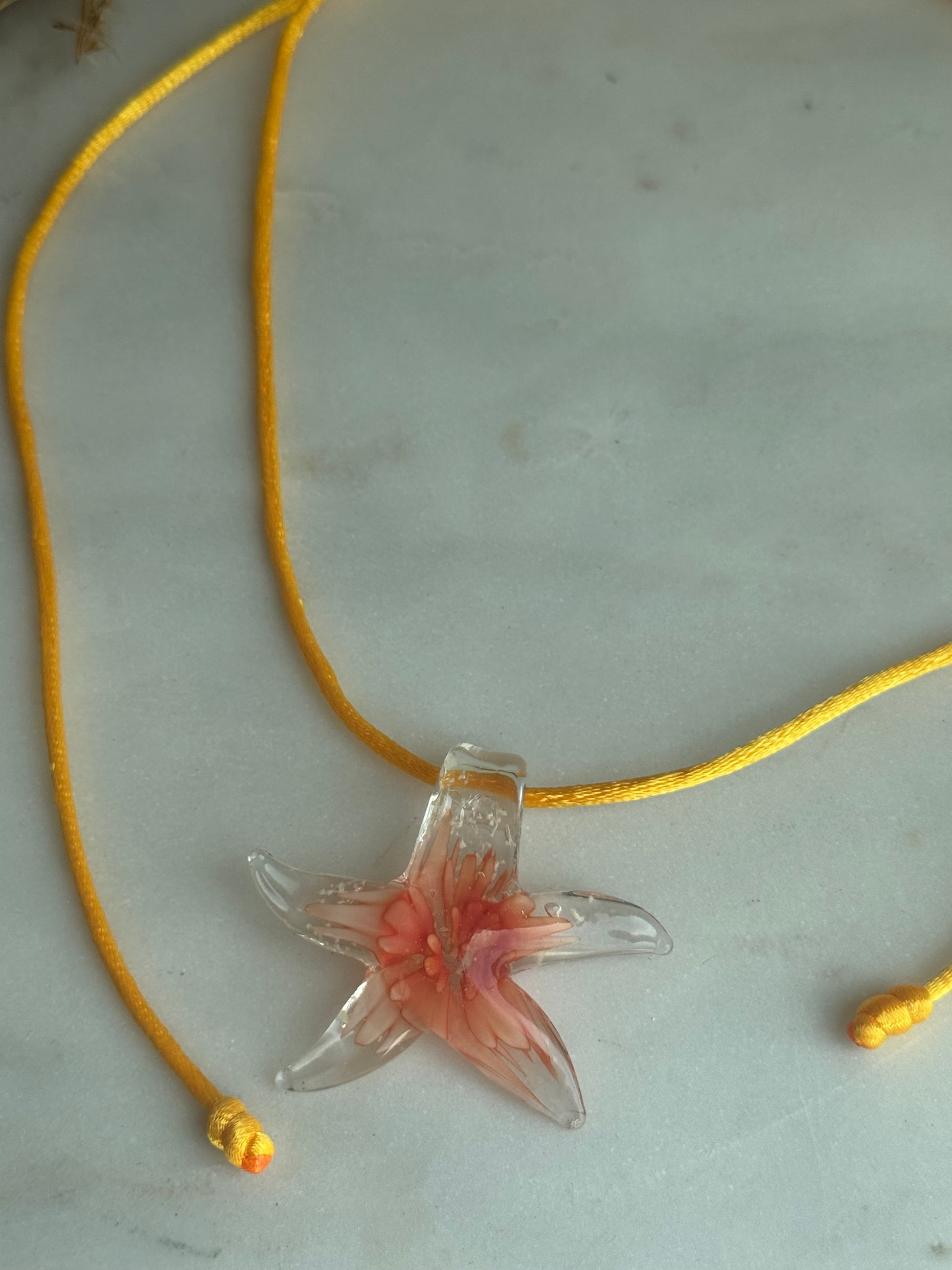 Maleia Starfish Silk Cord Necklace