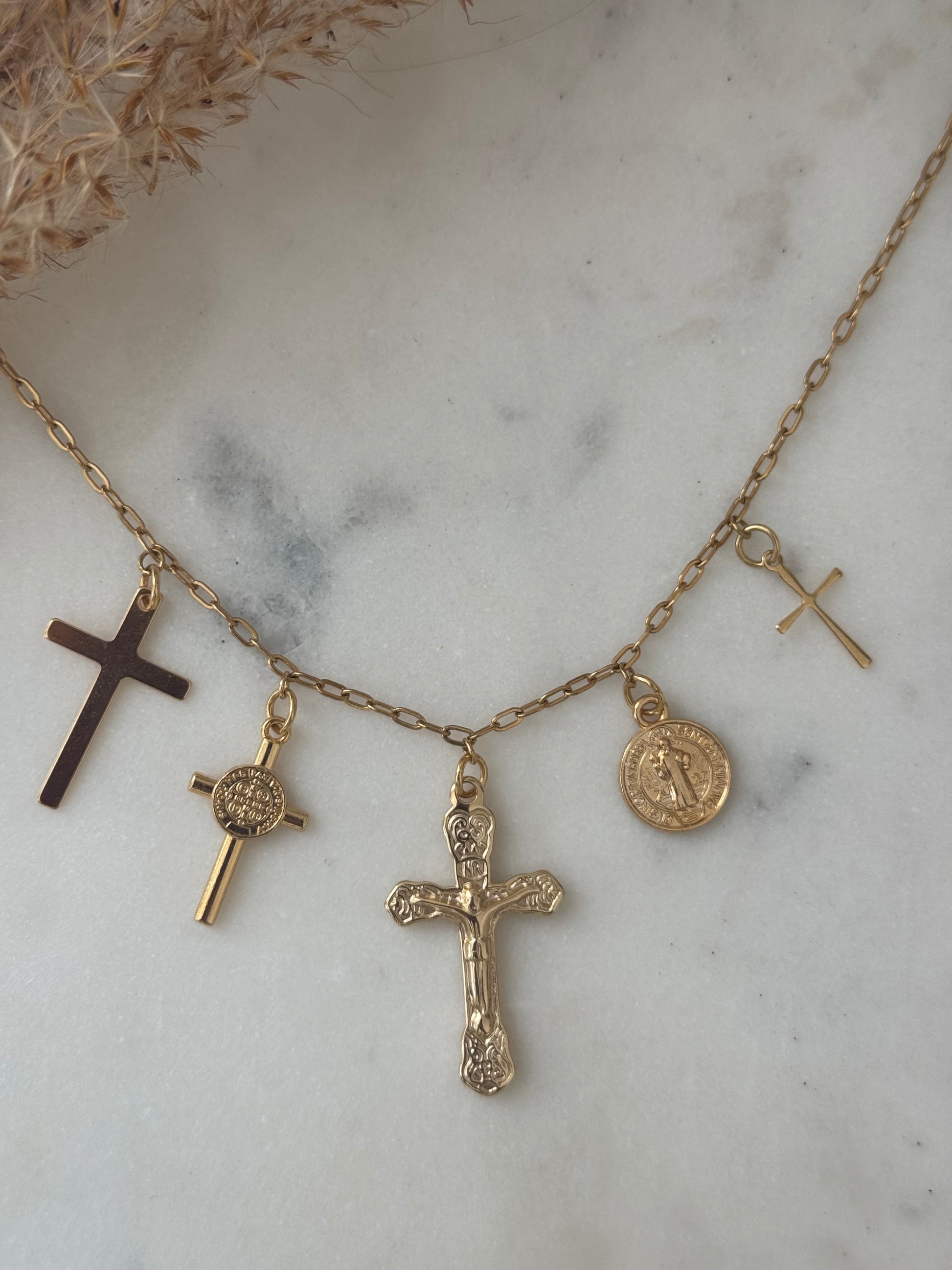 Crosses Charm Necklace
