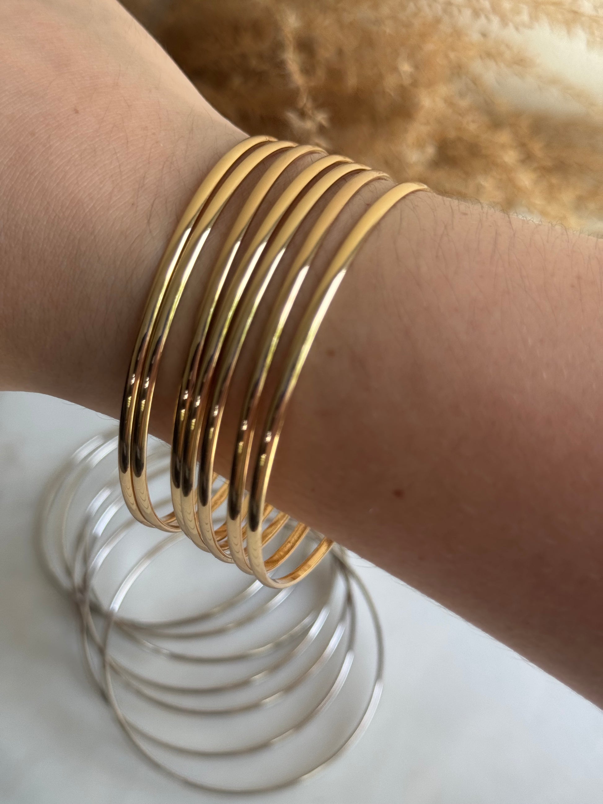 Elayne Golden Bangles