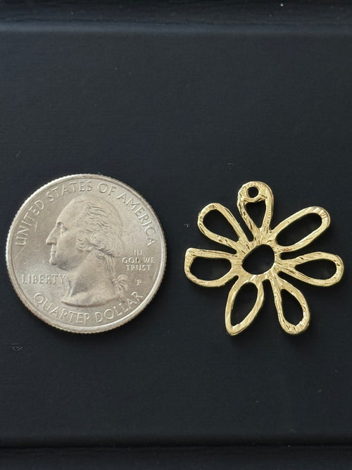 Abstract Flower Charm