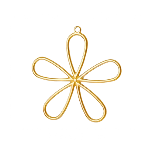 Chunky Flower Charm