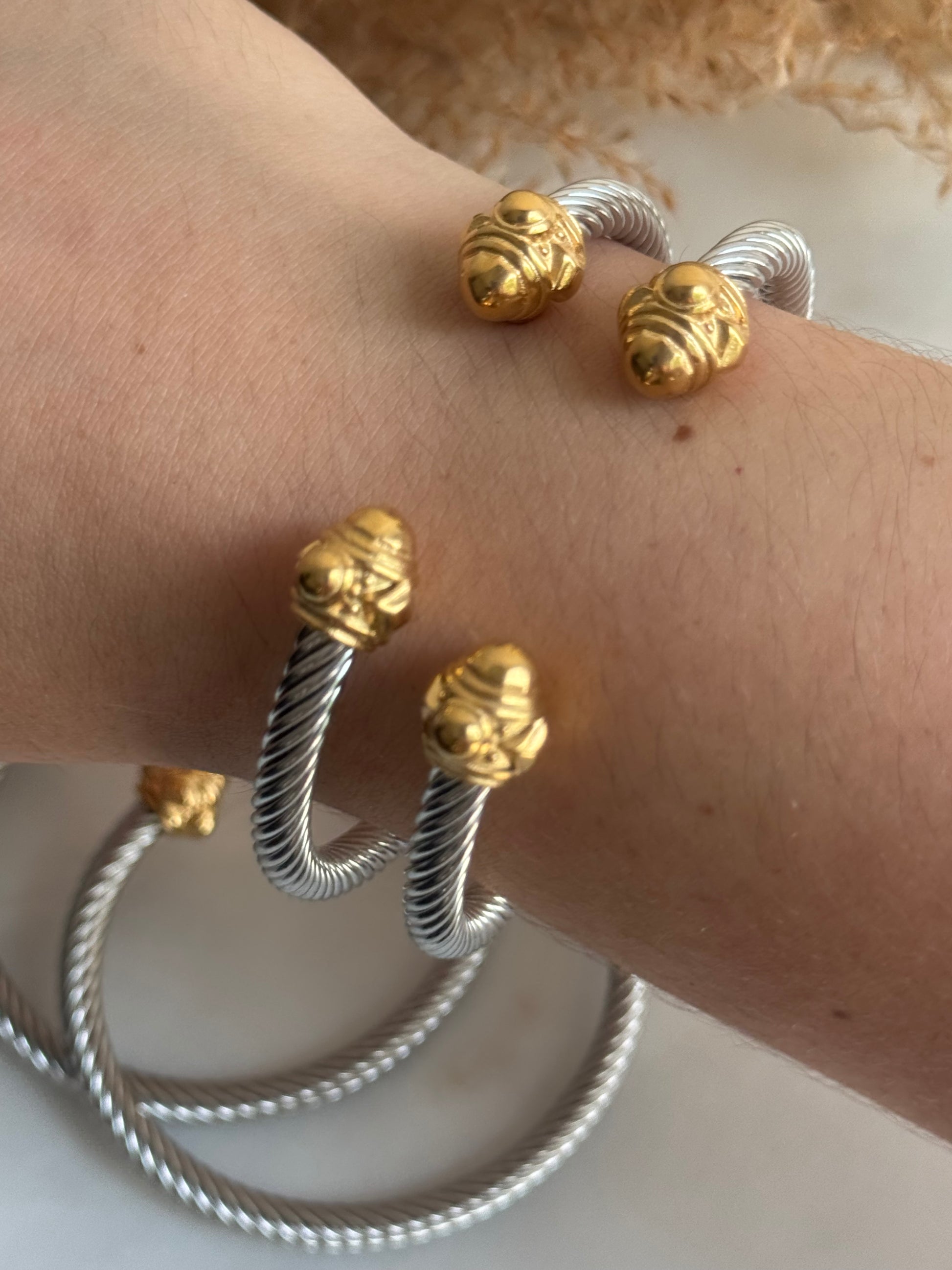 Irene Two Tone Bangle