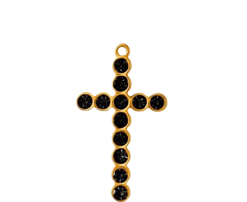 Diamond Crosses Charm