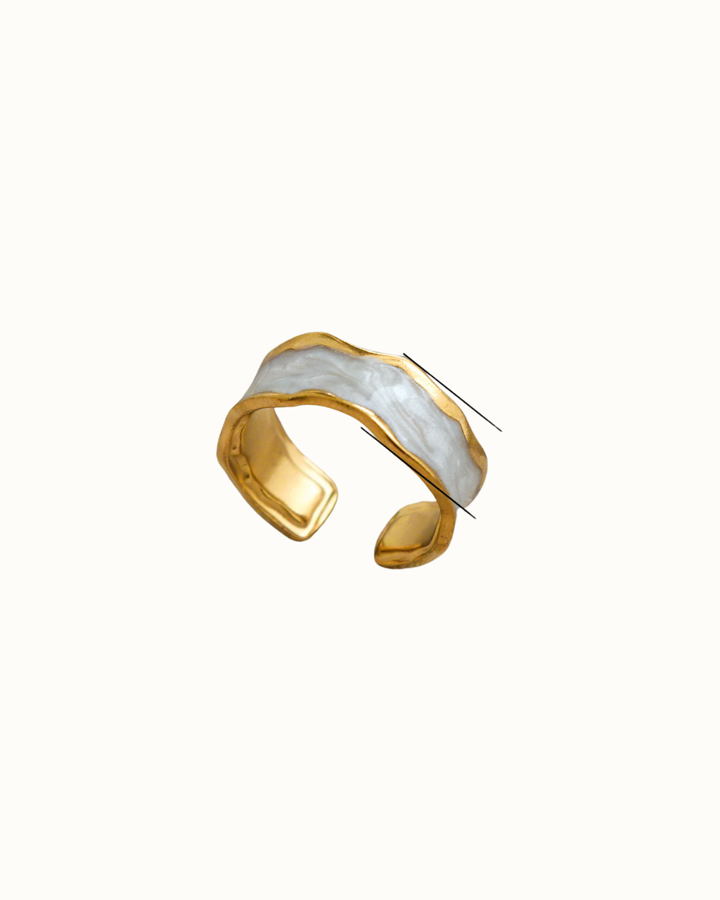 Cynthia White Golden Ring