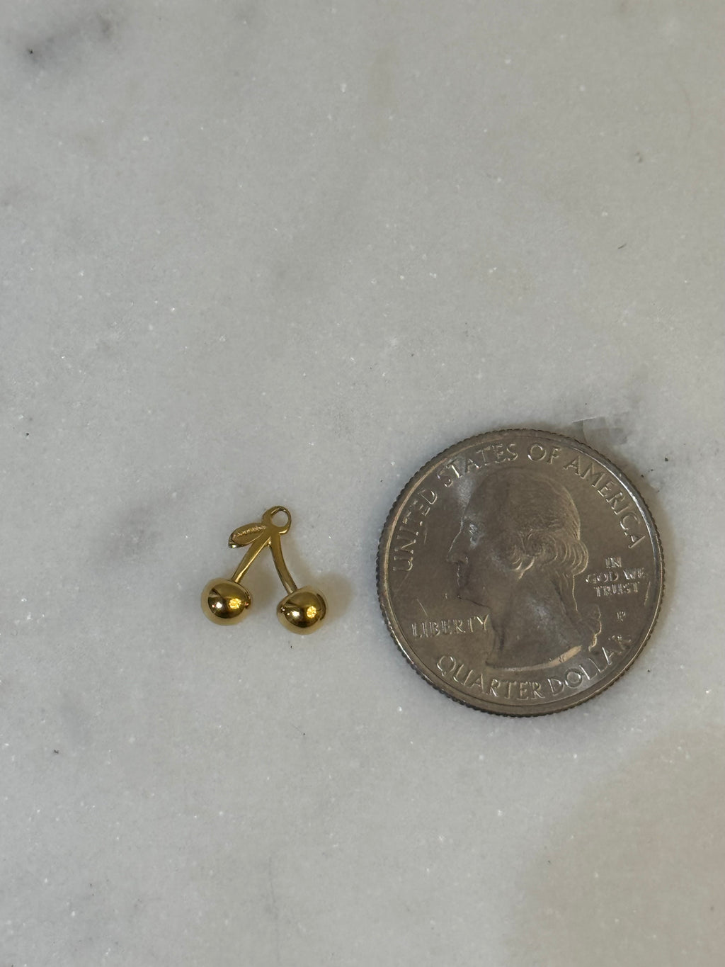 Golden Cherry Charm