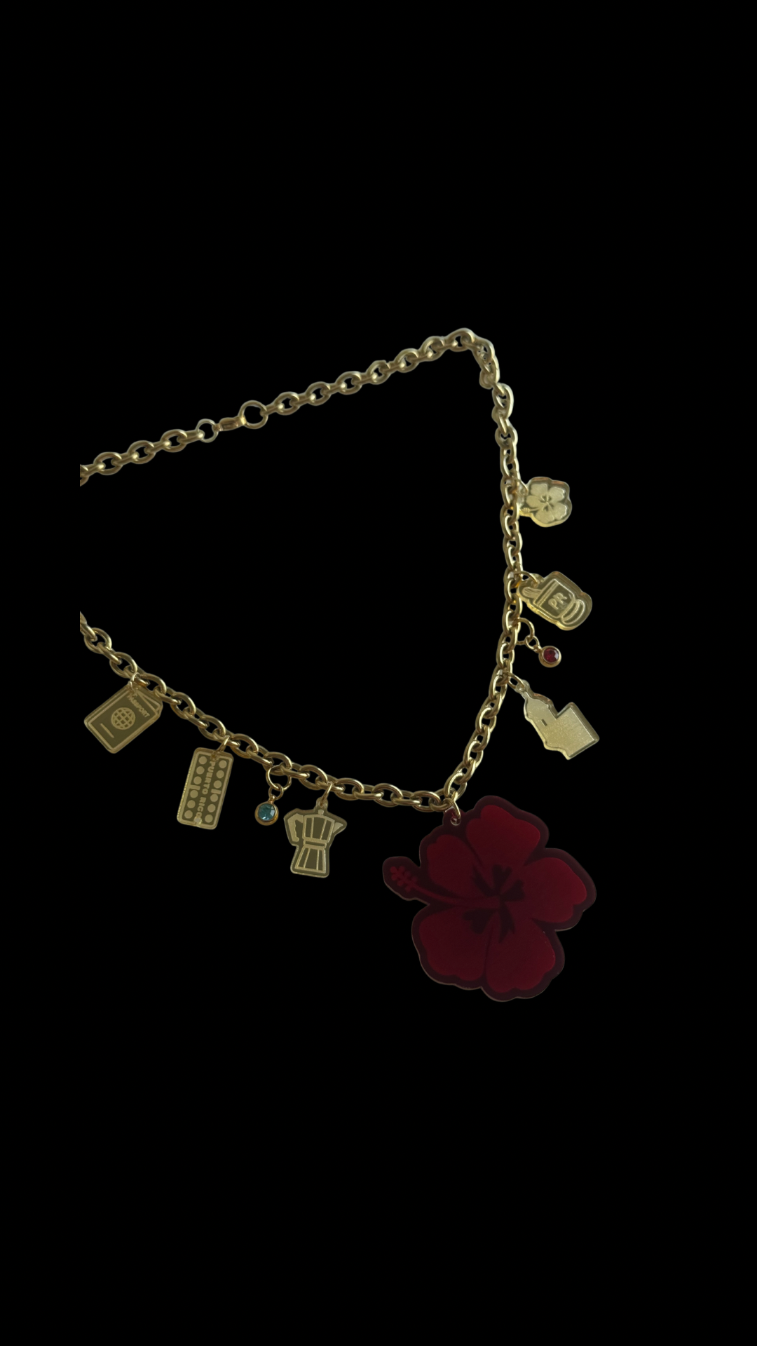 Puerto Rico Mi Isla Necklace