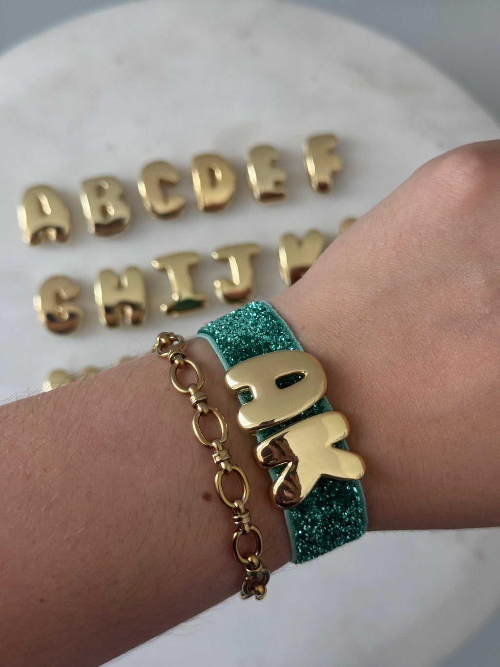 Chunky Single (1) Initial Bracelets