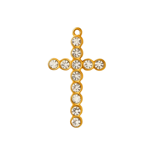 Diamond Crosses Charm