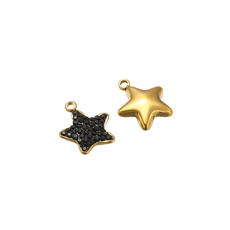 BLACK STAR CHARM