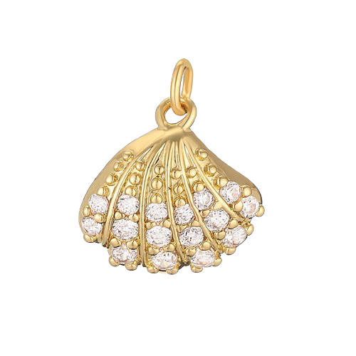 Diamond Conch Charm