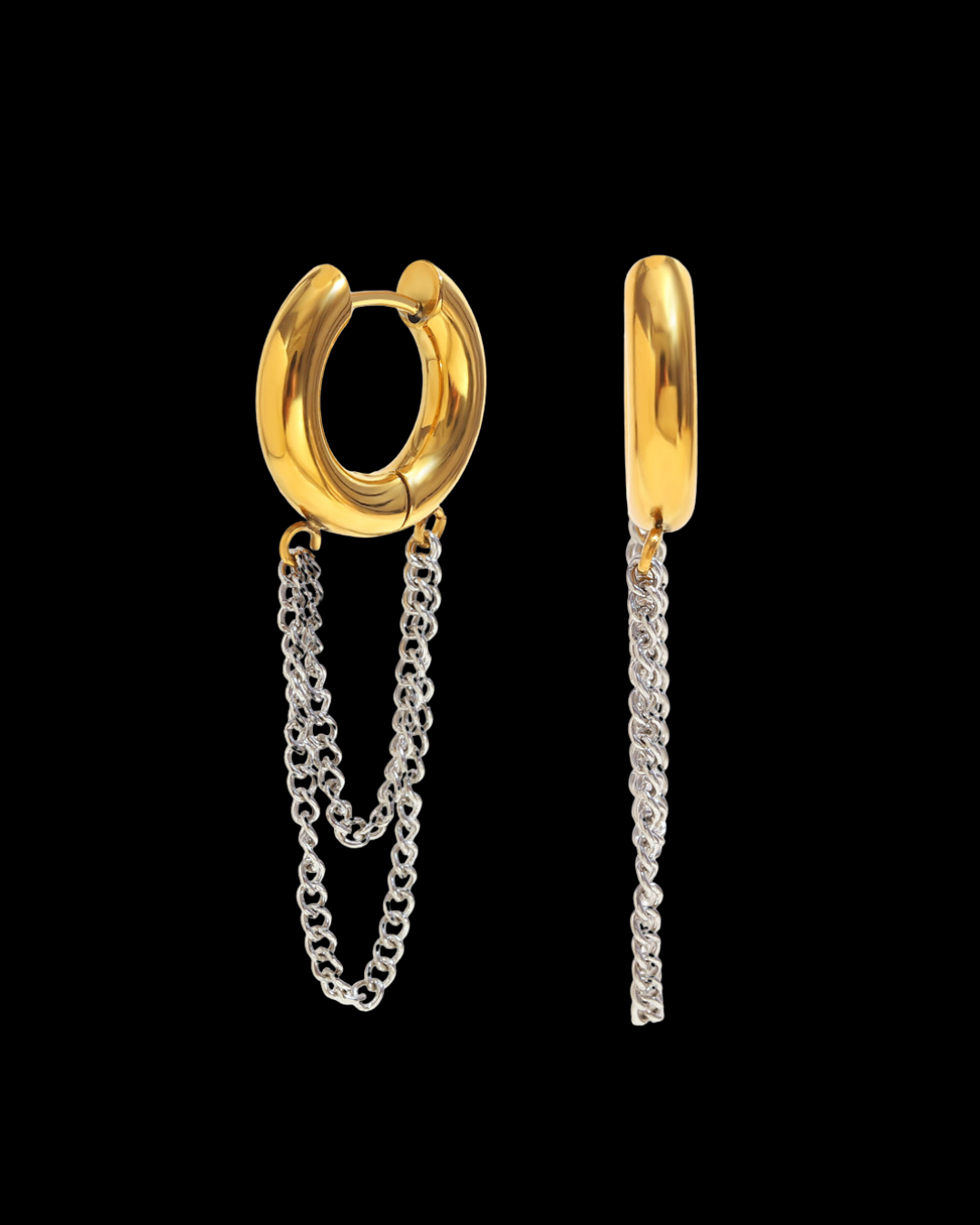 Kairi Two Tones Hoops