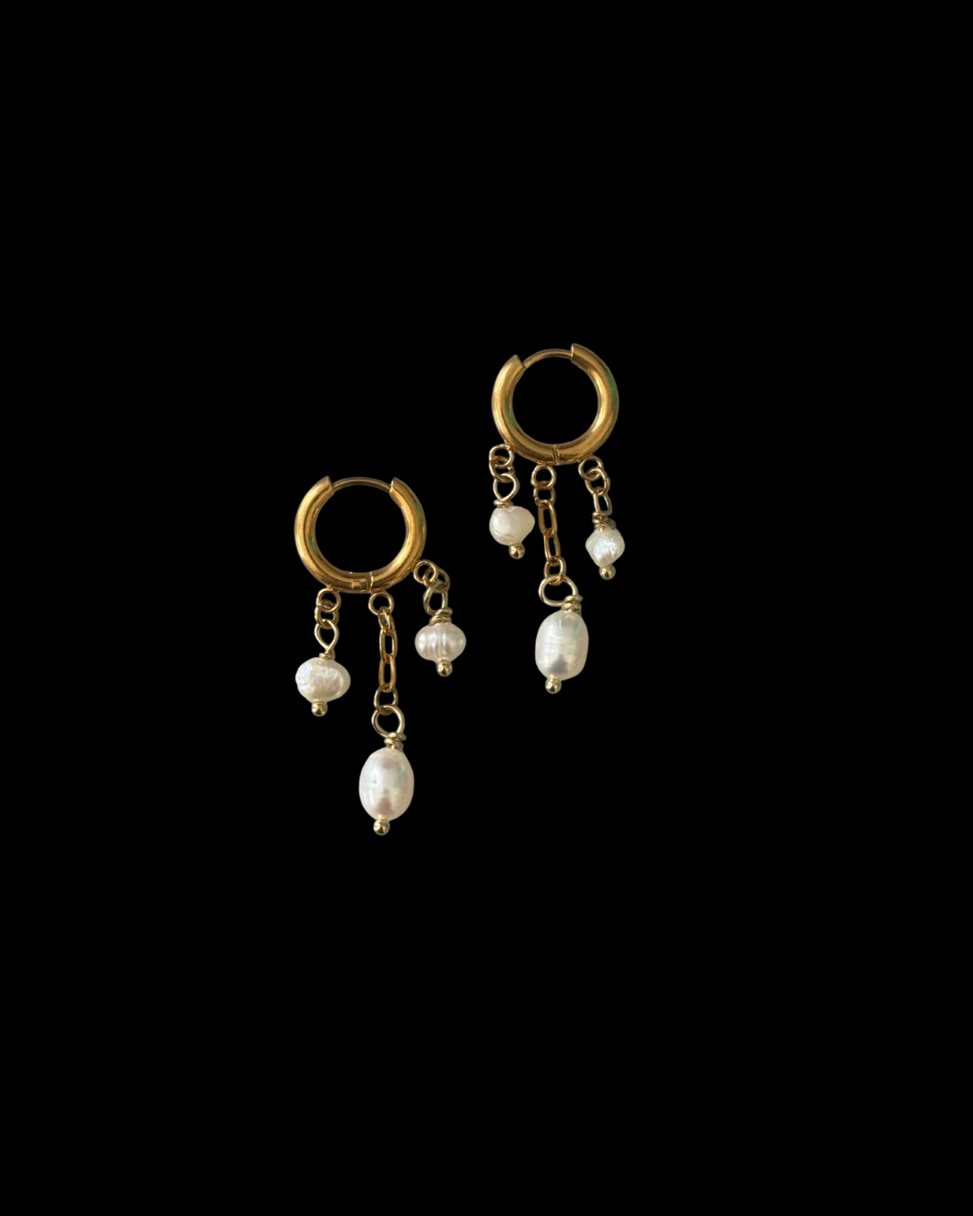￼Milenia Pearls Hoops
