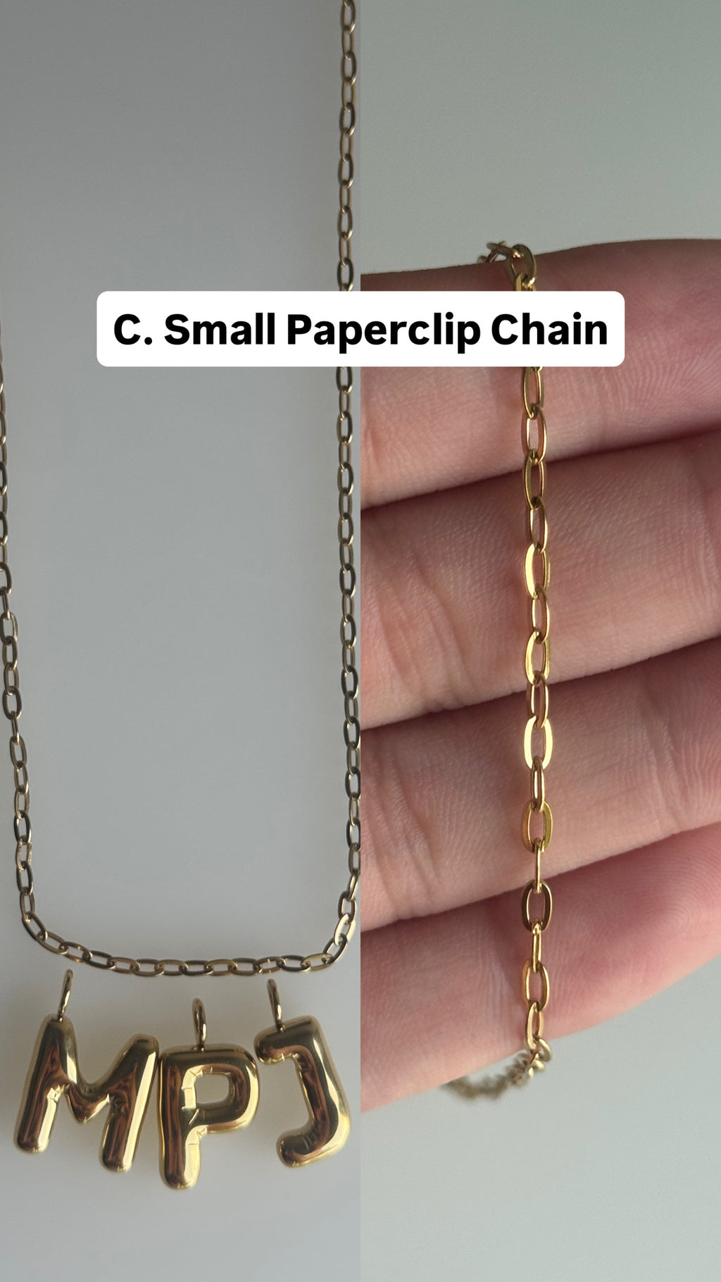 Make Your Own (3) Initial Bubbles Necklace