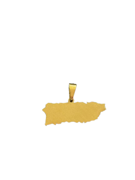GOLD PR MAP CHARM