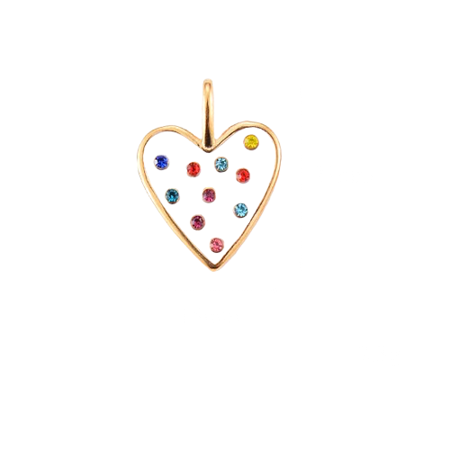 Color Diamonds White Heart