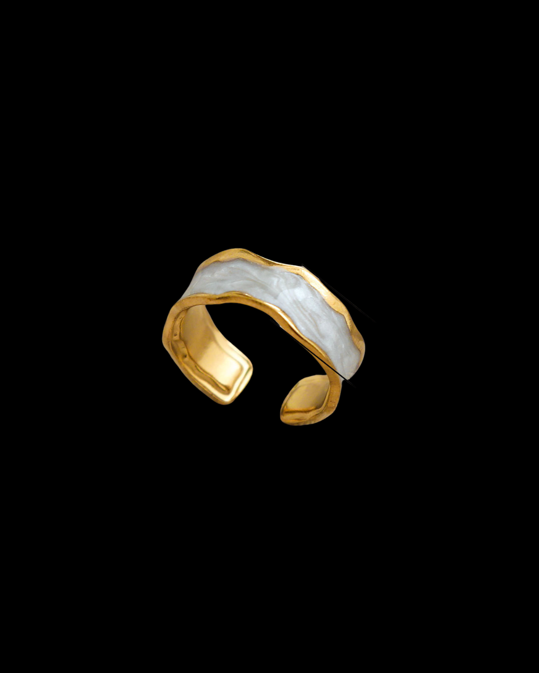 Cynthia White Golden Ring