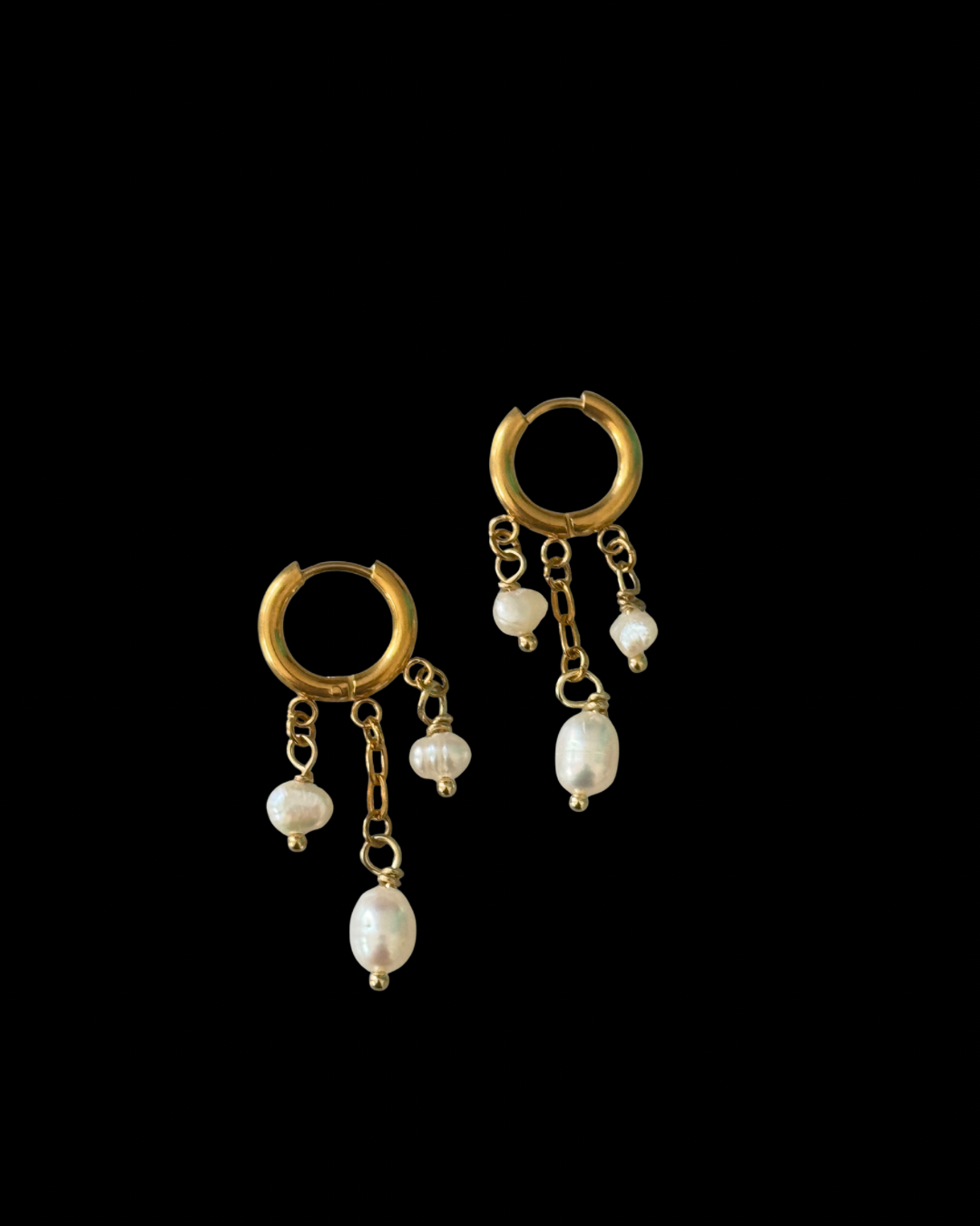 ￼Milenia Pearls Hoops
