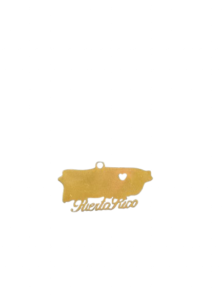 PUERTO RICO MAP CHARM