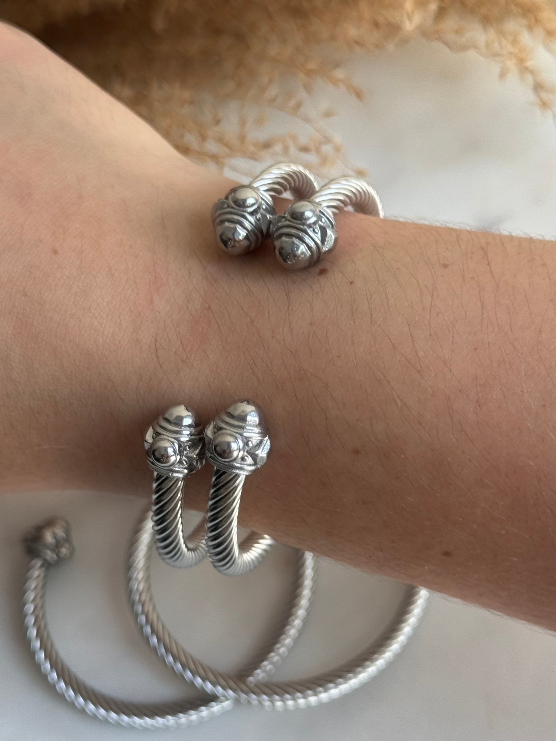 Cerene Silver Bangle