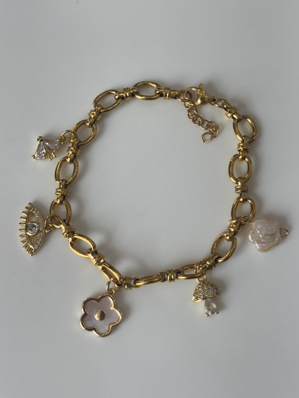 Unique Daisy Charm Bracelet