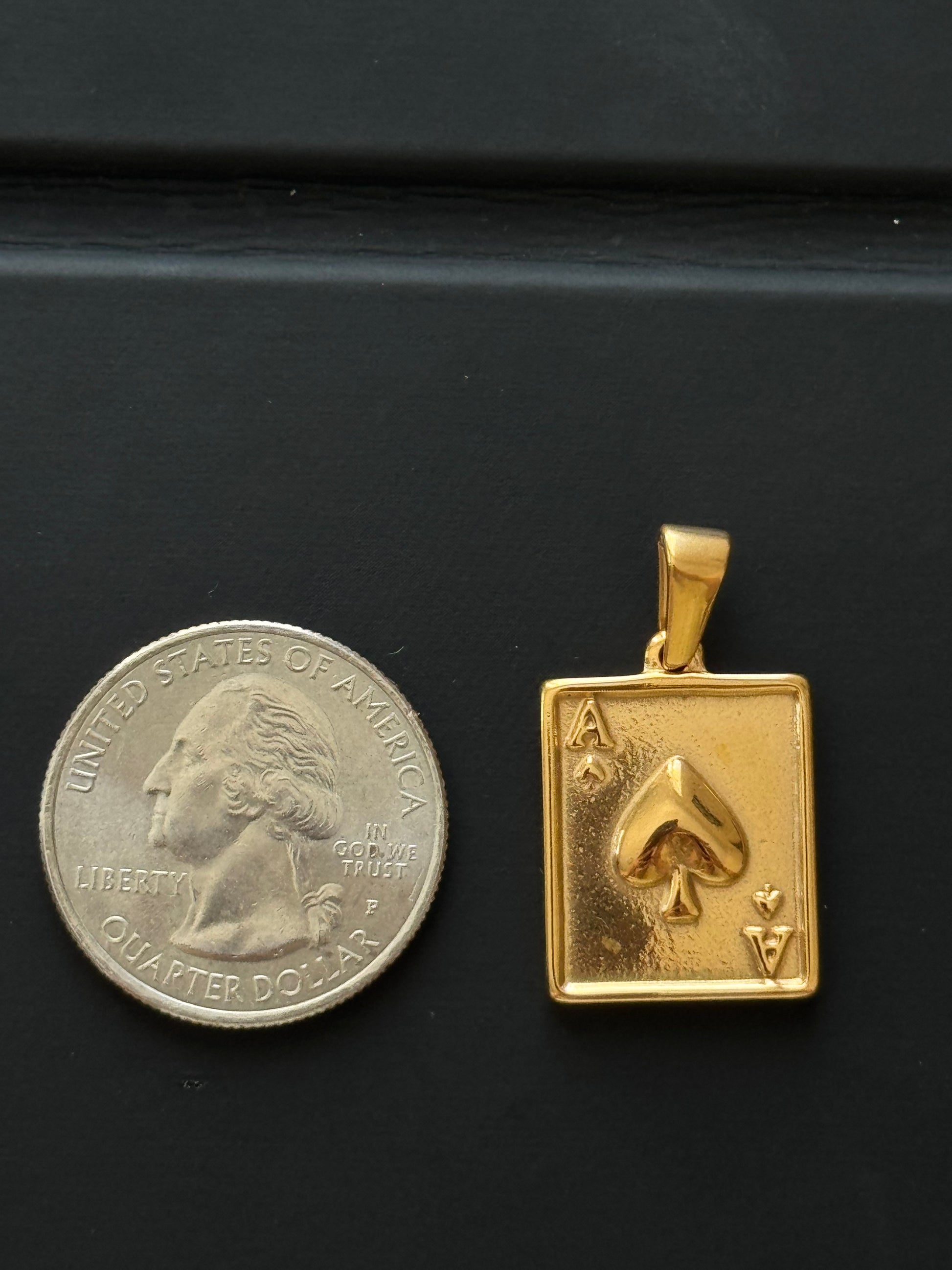 LETTER A CARD CHARM