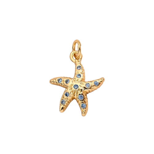 Blue Starfish Charm