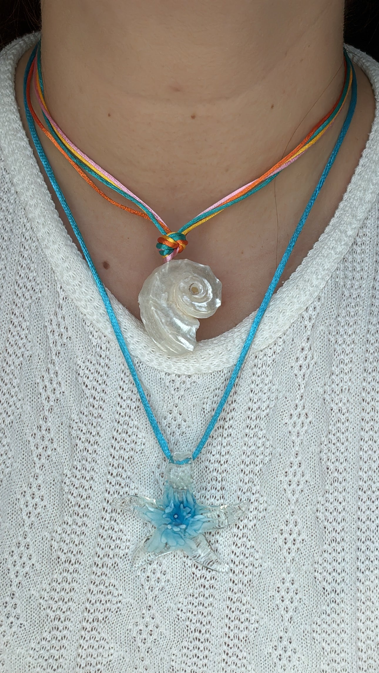 Maliah Starfish Silk Cord Necklace