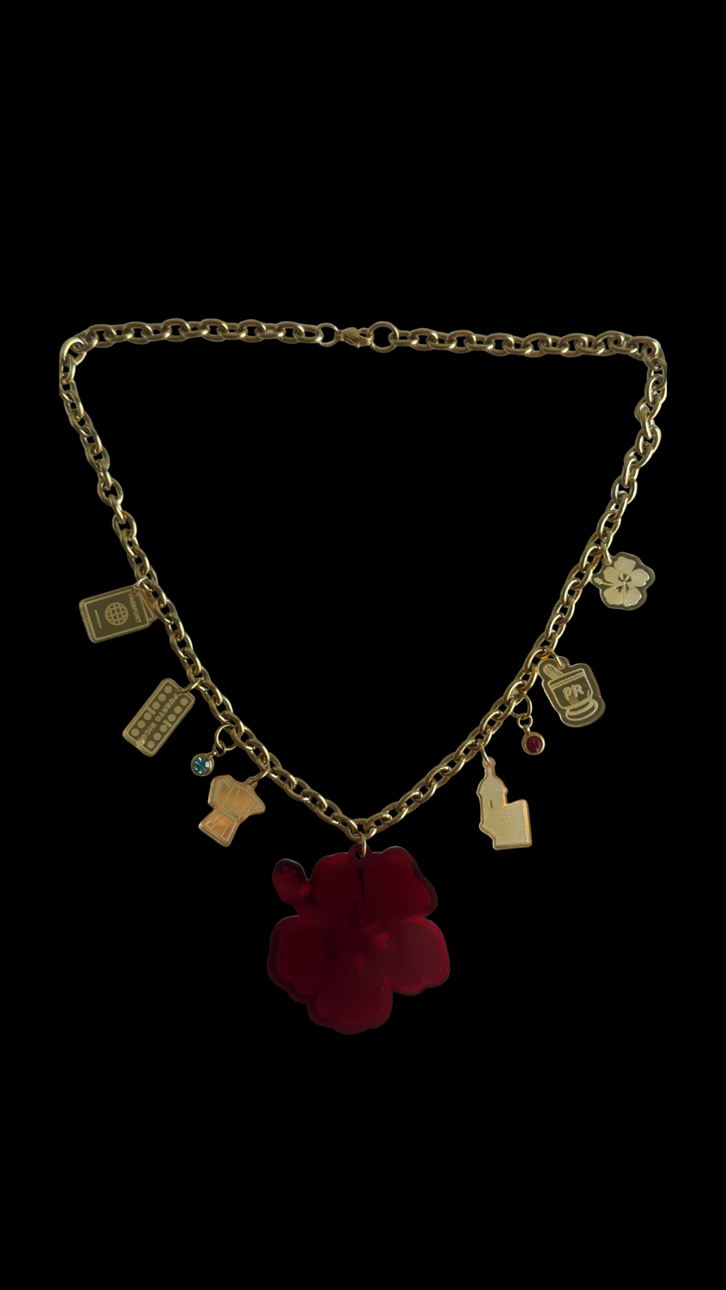 Puerto Rico Mi Isla Necklace