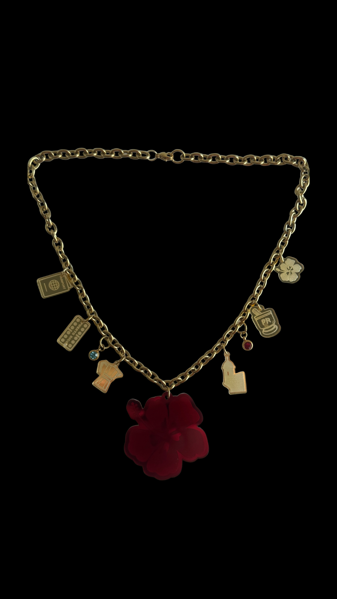 Puerto Rico Mi Isla Necklace