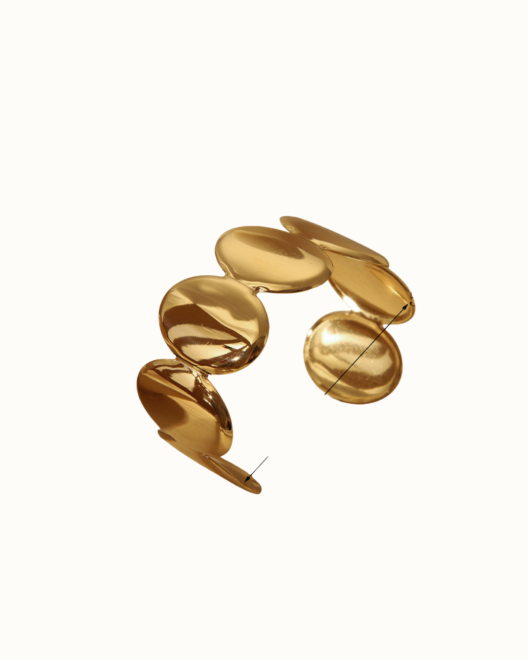 Morena Golden Bangle