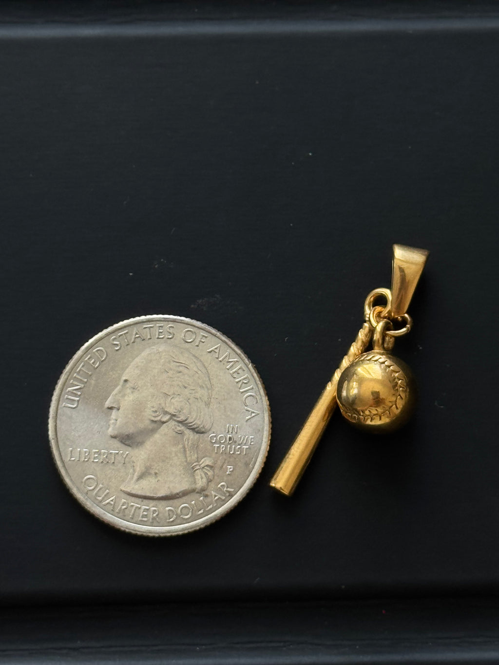 Baseball Bat & Ball Charm