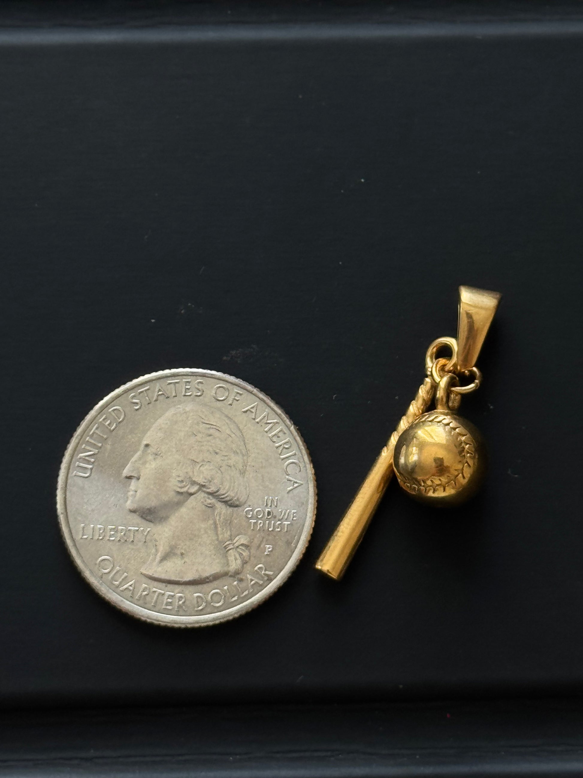 Baseball Bat & Ball Charm