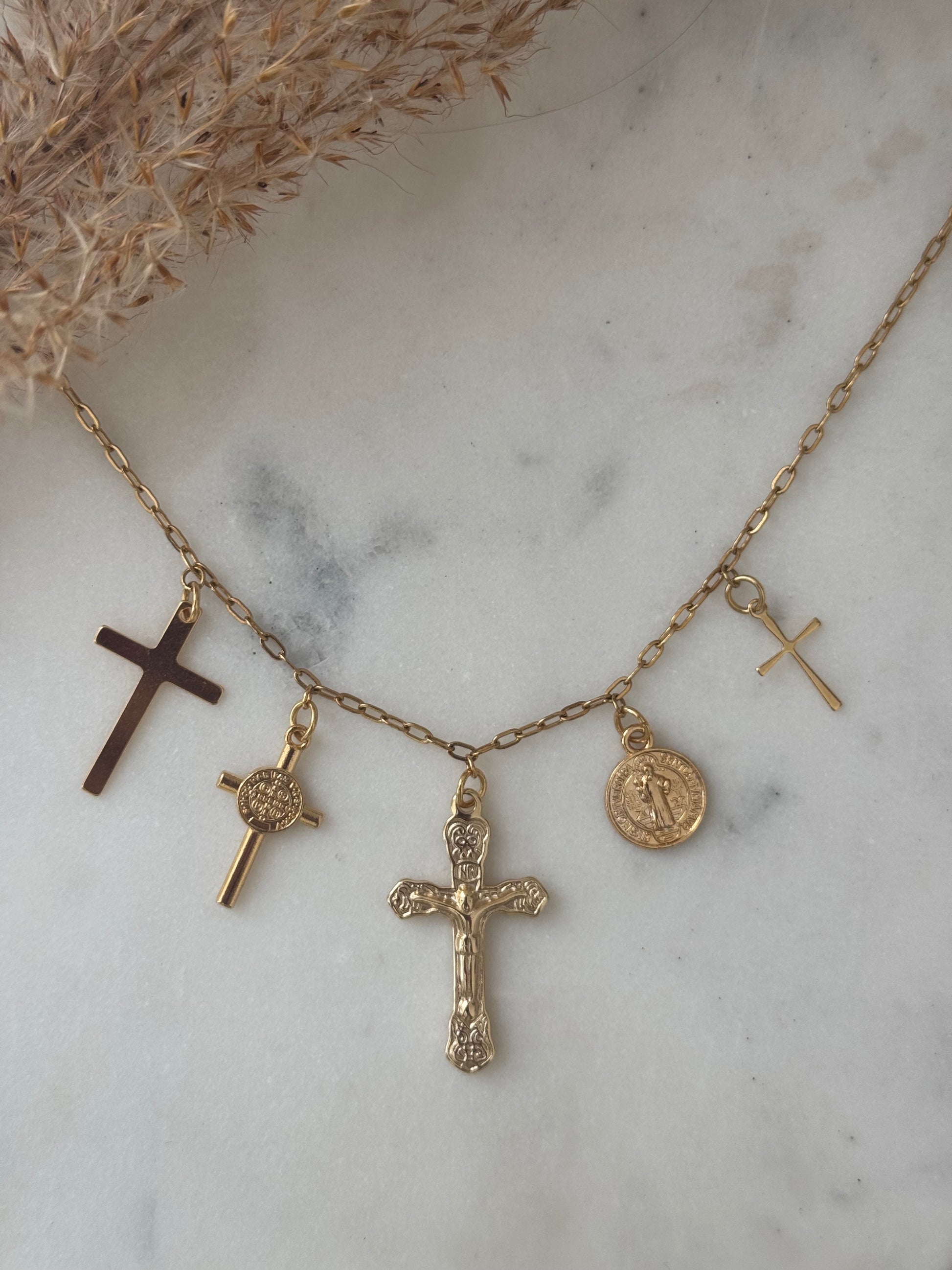 Crosses Charm Necklace
