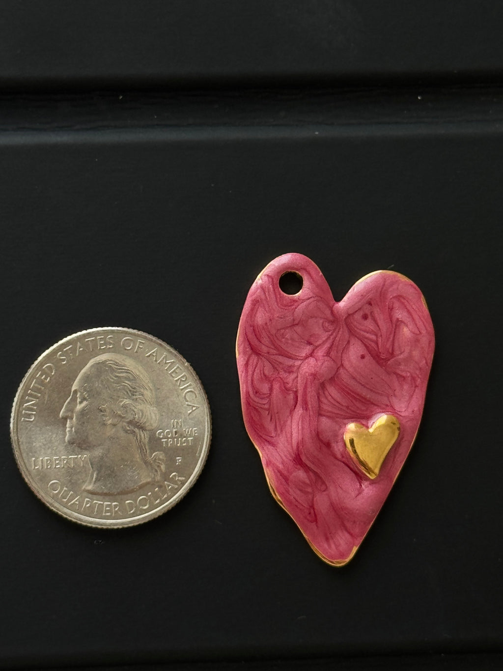 Heart Painting Chunky Charm