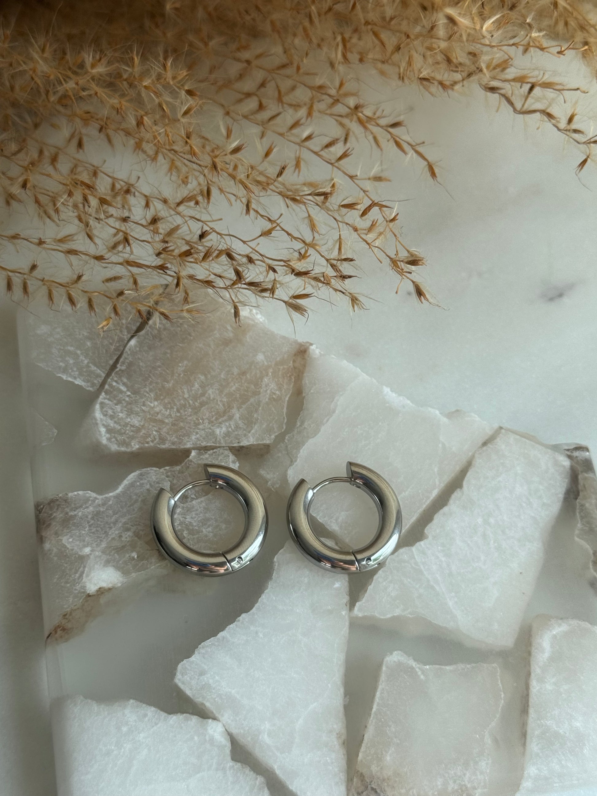 Lyra Silver Hoops