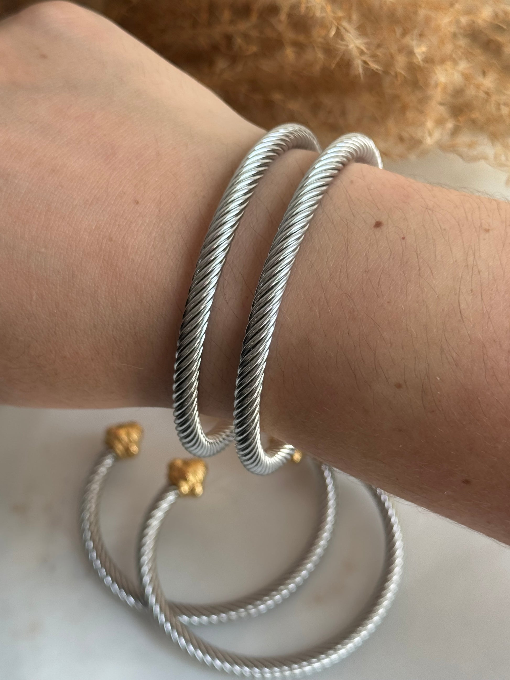 Irene Two Tone Bangle