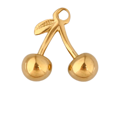 Golden Cherry Charm