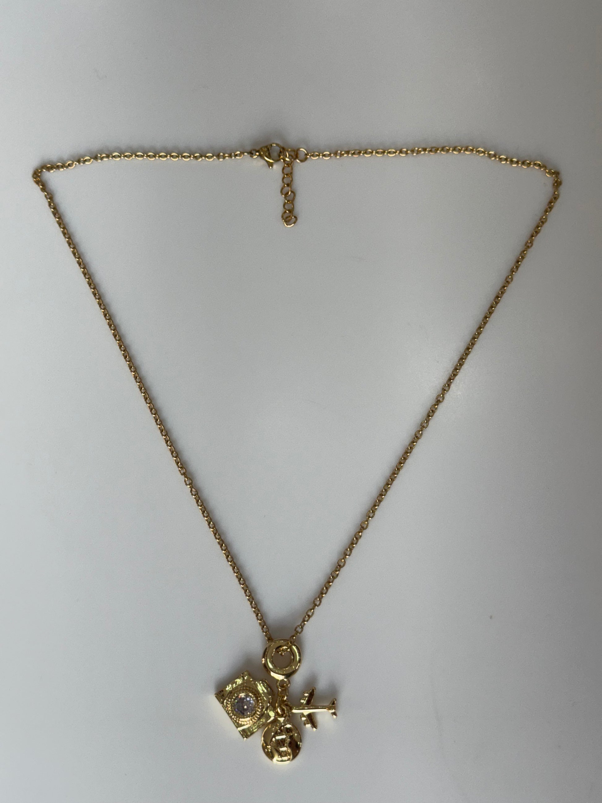 Let’s Travel Necklace