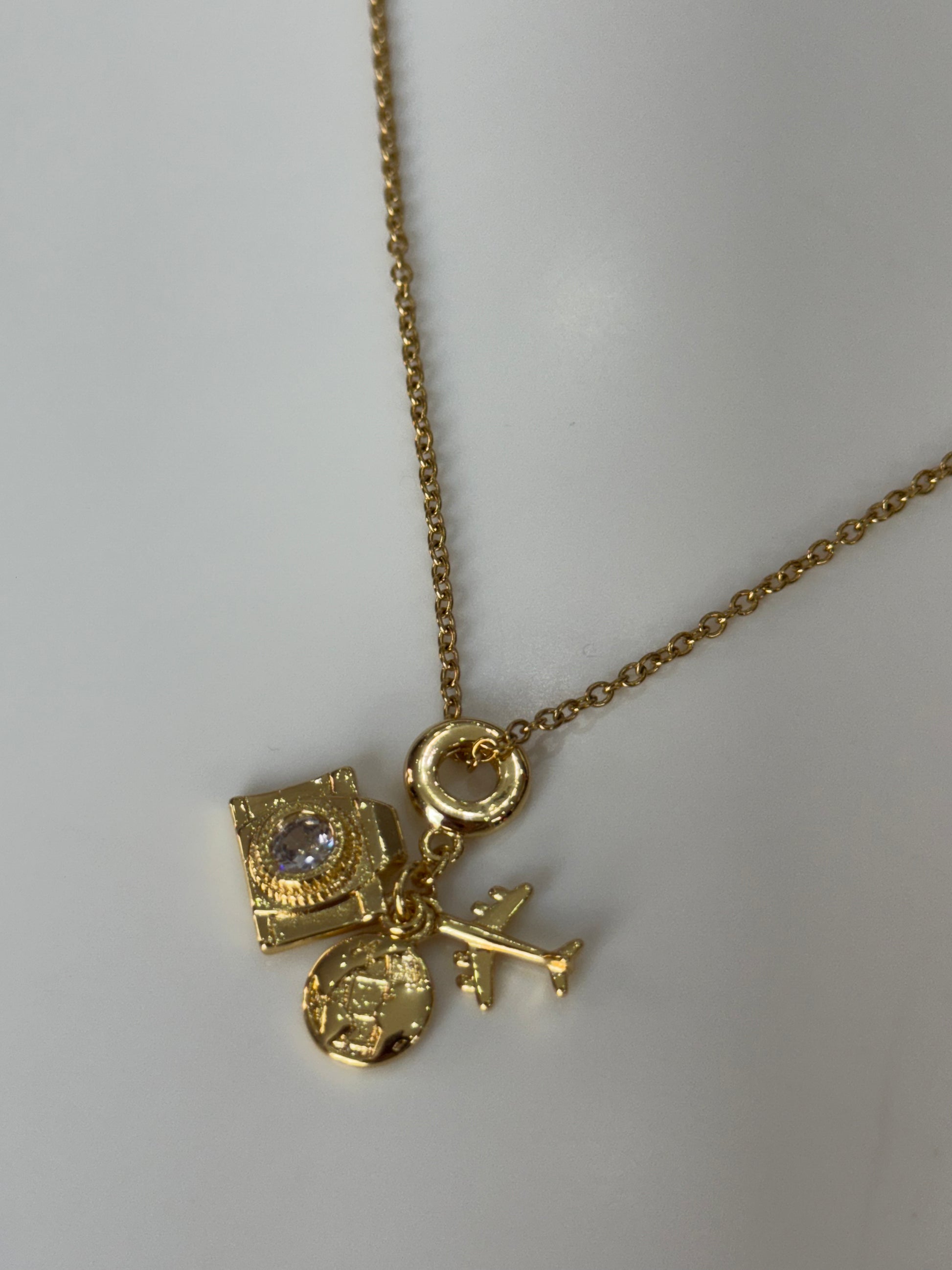 Let’s Travel Necklace