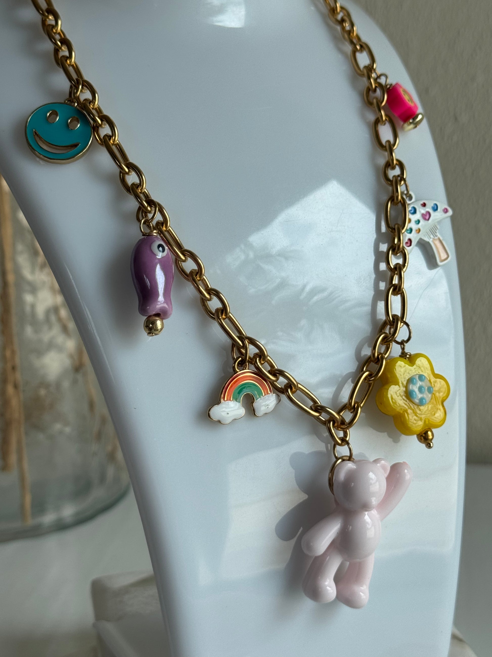 Funky Girly Pop Necklace