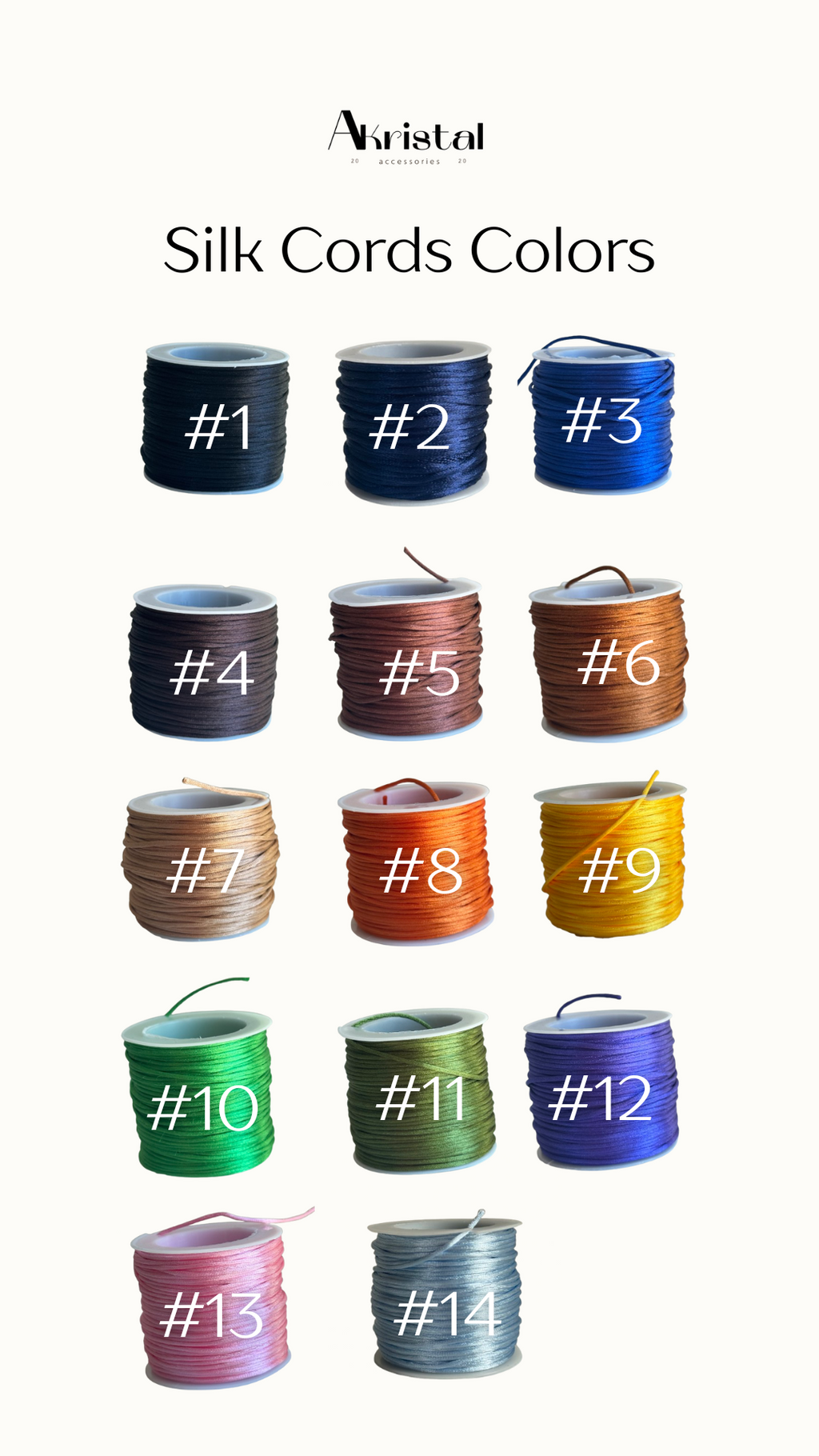 Simple Initial Silk Cord Bracelets