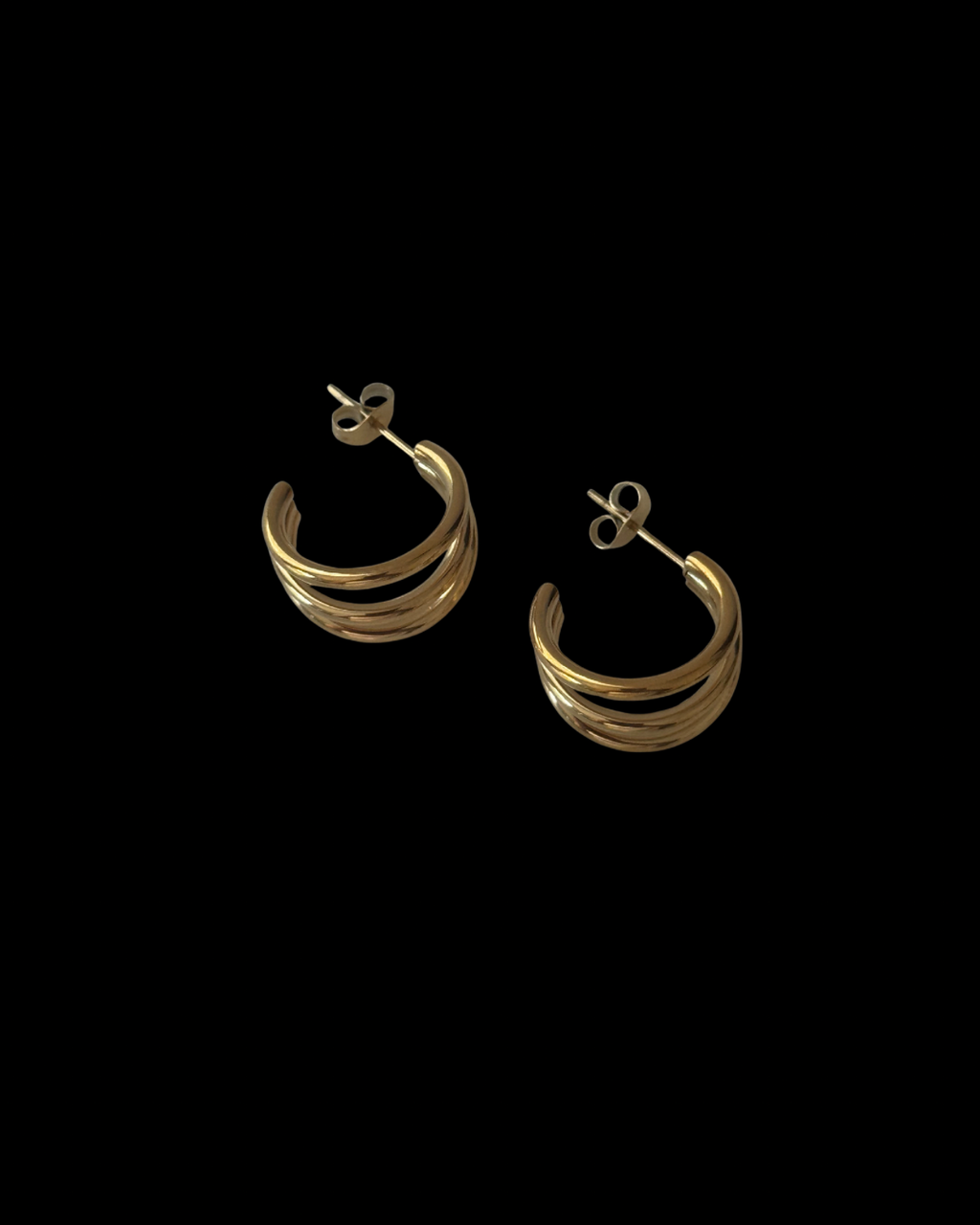 Zara Semi Hoop Studs